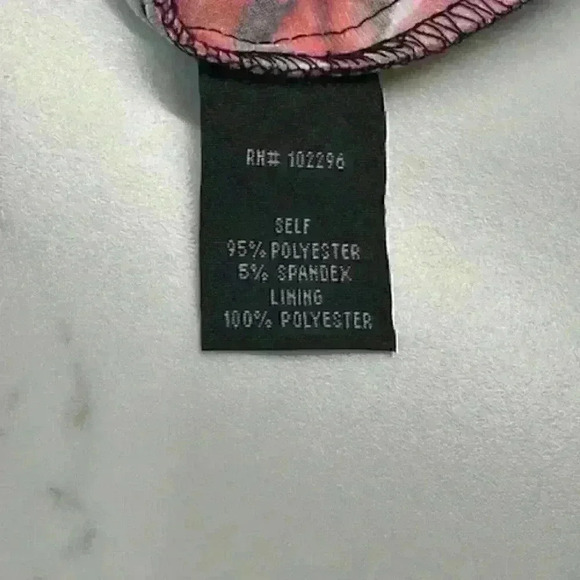 Connected Apparel Faux Wrap Floral Sheath Boatneck Dress Size:10 - Picture 4 of 9